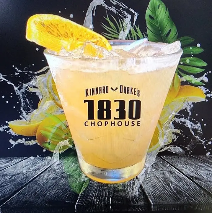 A signature drink from 1830 Chophouse in Lebanon, Indiana